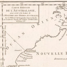 Nouvelle Hollande, Vaugondy 1756 - hand coloured framed print - ready to hang