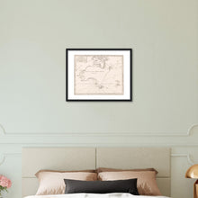 Nouvelle Hollande, Vaugondy 1756 - hand coloured framed print - ready to hang