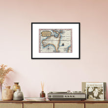 Carte Reduite Des Terres Australes, Bellin, Paris 1753 - hand coloured framed print - ready to hang