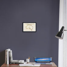 General Chart of Terra Australis or Australia, Flinders 1814 - hand coloured framed print - ready to hang