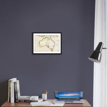 General Chart of Terra Australis or Australia, Flinders 1814 - hand coloured framed print - ready to hang