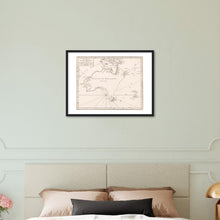 Nouvelle Hollande, Vaugondy 1756 - hand coloured framed print - ready to hang