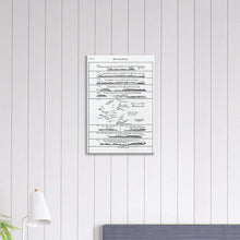 New Holland - Shark Bay from the Voyage of H.M.S. Roebuck 1699, Dampier - stretched canvas - ready to hang