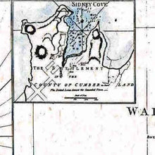A New Chart of the Eastern Coast of New Holland, London, 1798 - stretched canvas - ready to hang