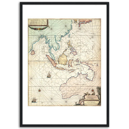 Oost Indien, Doncker, Amsterdam 1659 - framed print - ready to hang