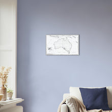 Novvelle Hollande, Freycinet, Voyage de Découvertes aux Terres Australes, Atlas Historique 1811 - First Published Full Map of Australia - stretched canvas - ready to hang