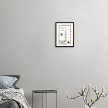 Van Diemens Land, Furneaux 1773, showing the track of the Adventure, Cook's Second Voyage - hand coloured framed print - ready to hang