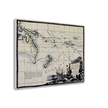 Nuove Scoperte Mare Del Sud, Zatta, Venice 1776 - stretched canvas - ready to hang