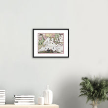 Nova Tabula India Orientals, Allardt, Amsterdam 1660 - hand-coloured framed print - ready to hang